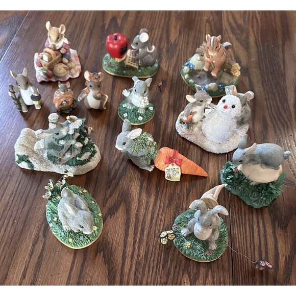 Lot Of‎ 10 Charming Tails Figures + 1 Enesco Figure - Picture 1 of 16